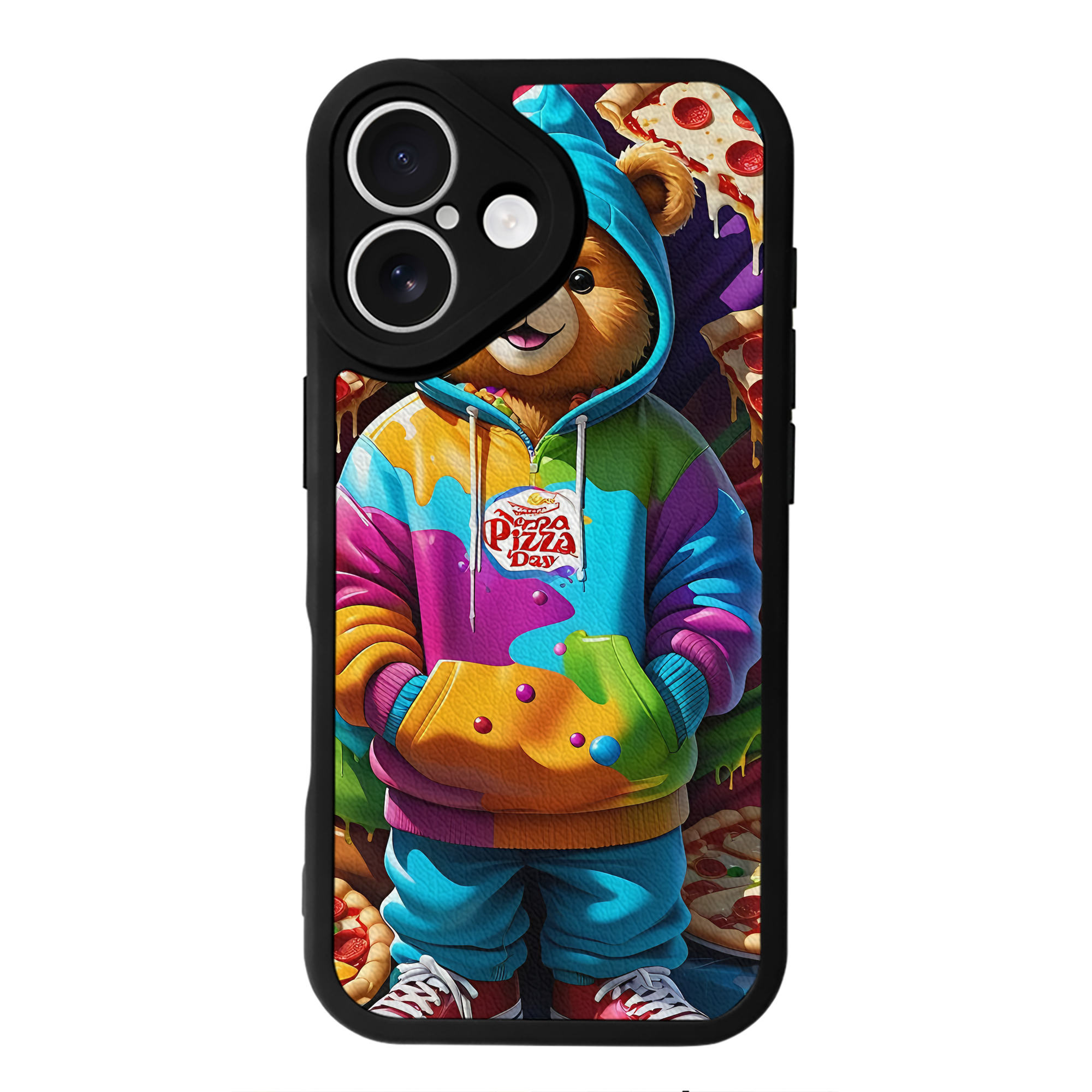 （画像用） ミッキーマウス Mickey Mouse 【iPhone 16シリーズ対応】シリコンスマホケース（レザー調） 材質：シリコン